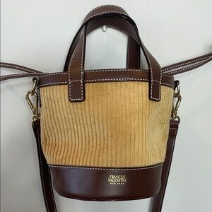 Frances Valentine Tan and Brown Mini Bag